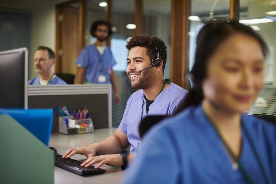 a busy hospital where healthcare BPO is improving things