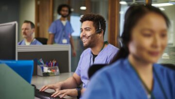 a busy hospital where healthcare BPO is improving things