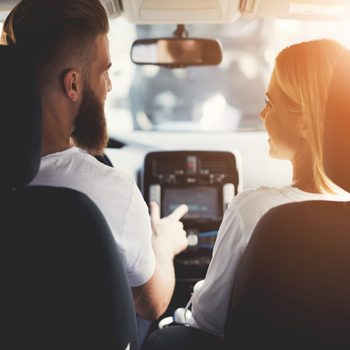 couple in car