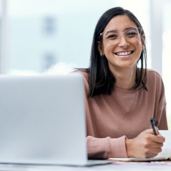smiling college student